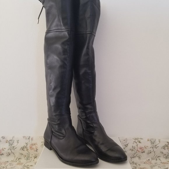 Anna Baiguera LEATHER Over the Knee Boots - Picture 4 of 15